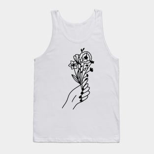 Hand holding flowers Tank Top